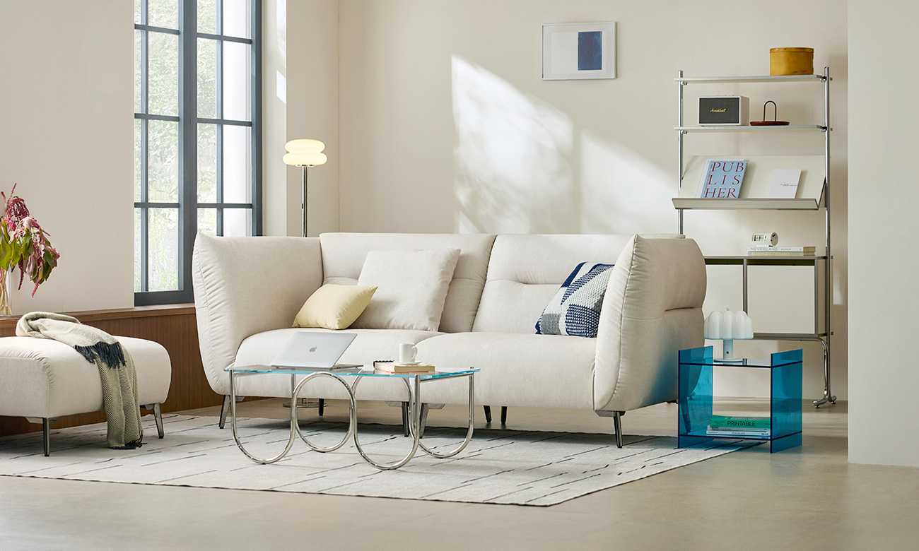 [Monthly Best 10%] 타피 3인 젠위브 패브릭 소파+쿠션1개