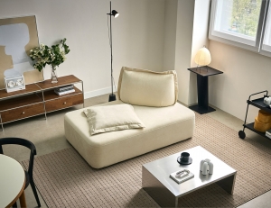 [Refurb Selection 50%] [리퍼브] 아렌드 모듈A 2인 베로나 패브릭 소파+쿠션2개(대1/소1)