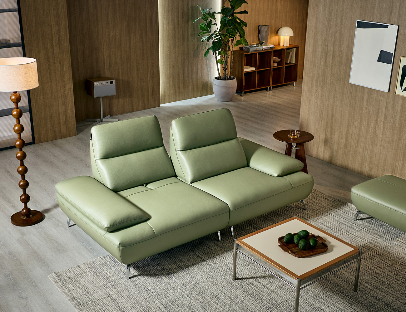 [싱어게인 10%] 젬마 스윙 3인 기능성 천연면피 소가죽 소파