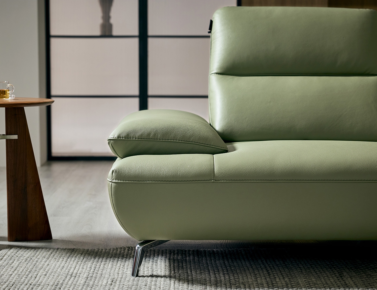 [싱어게인 10%] 젬마 스윙 3인 기능성 천연면피 소가죽 소파