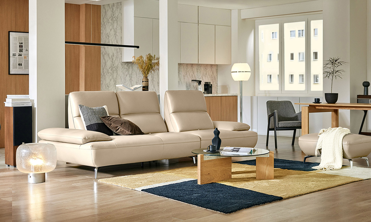 [Refurb Selection 40%] [리퍼브] 젬마 스윙 3.5인 기능성 천연면피 소가죽 소파(전면가죽적용)