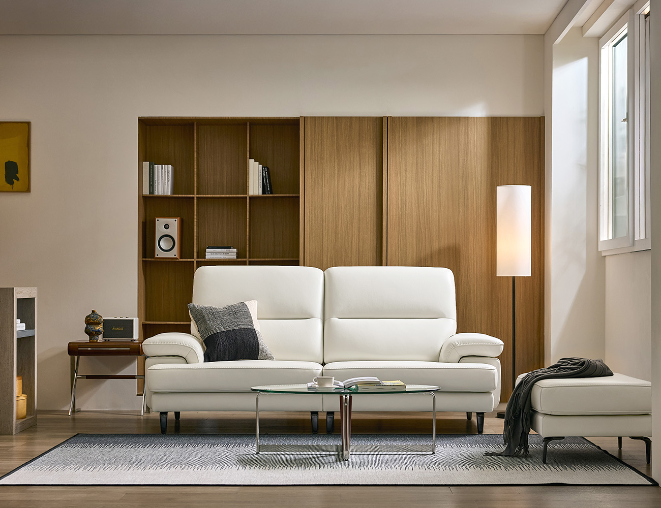 나투아 3인 레체 이태리 천연면피 소가죽 소파(전측면가죽적용)