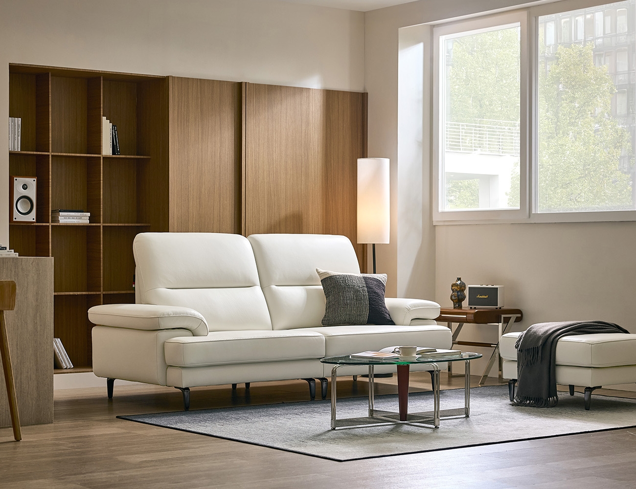 나투아 3인 레체 이태리 천연면피 소가죽 소파(전측면가죽적용)