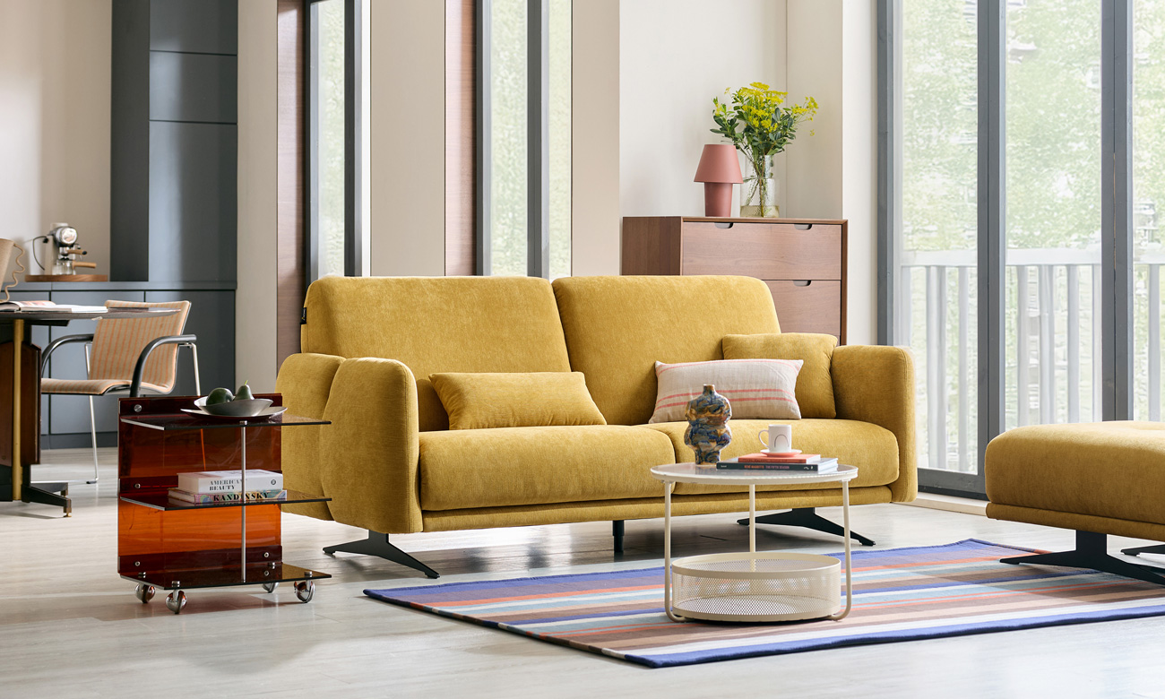 포멜로 3인 듀위브 패브릭 소파+쿠션1개