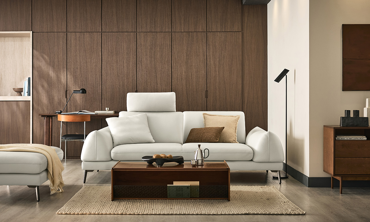 포냐 스윙 3인 기능성 도나 천연면피 소가죽 소파(전체가죽적용)+쿠션1개