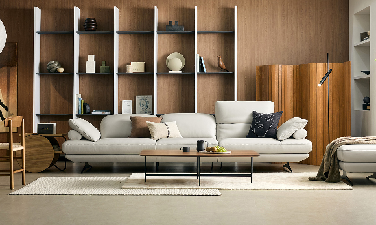 세레노아 4인 기능성 도나 천연면피 소가죽 소파(전체가죽적용)+쿠션2개