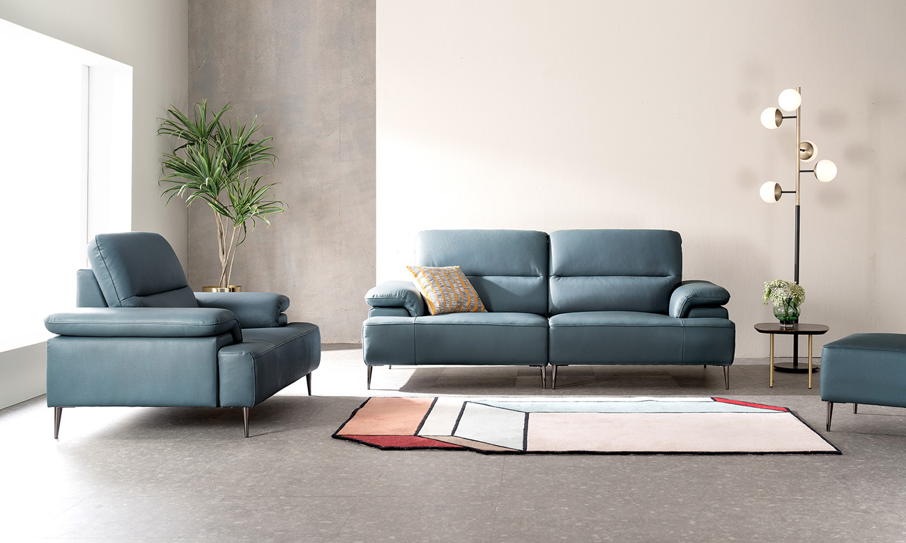 [Monthly Best 10%] 바네사 3인+1인 천연면피 소가죽 소파