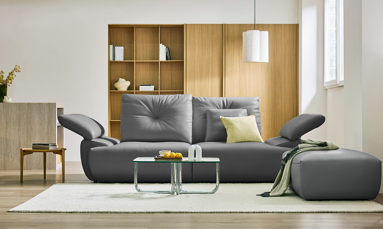 프란치노 3인 기능성 레체 이태리 천연면피 소가죽 소파(전체가죽적용)+쿠션1개