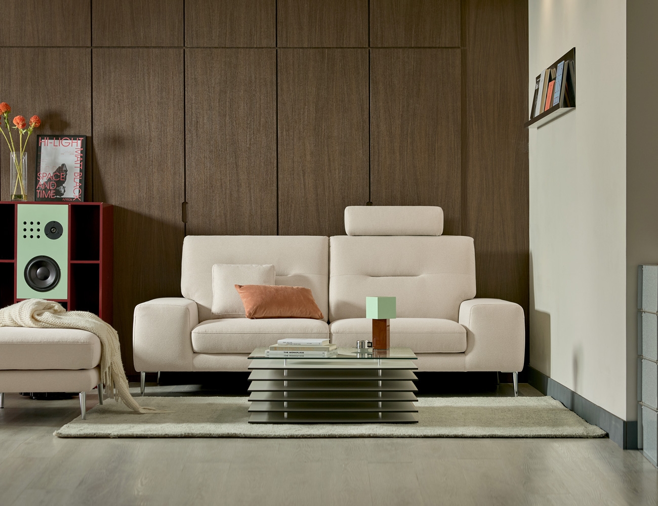 누보 3인 데이위브 패브릭 소파+쿠션1개