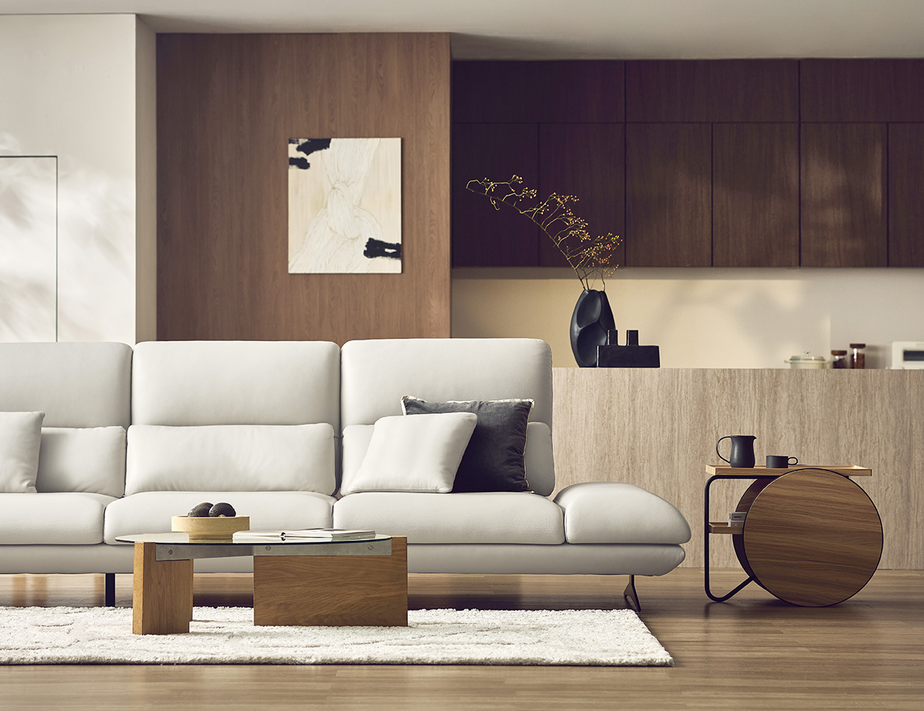 라피오 스윙 4인 기능성 레체 이태리 천연면피 소가죽 소파(전체가죽적용)+쿠션2개