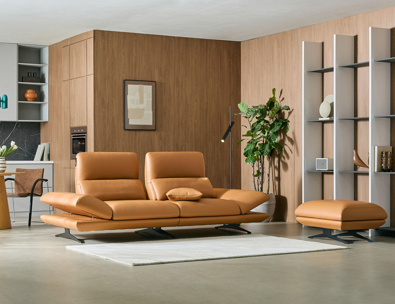 라피오 스윙 3인 기능성 레체 이태리 천연면피 소가죽 소파(전체가죽적용)+쿠션1개