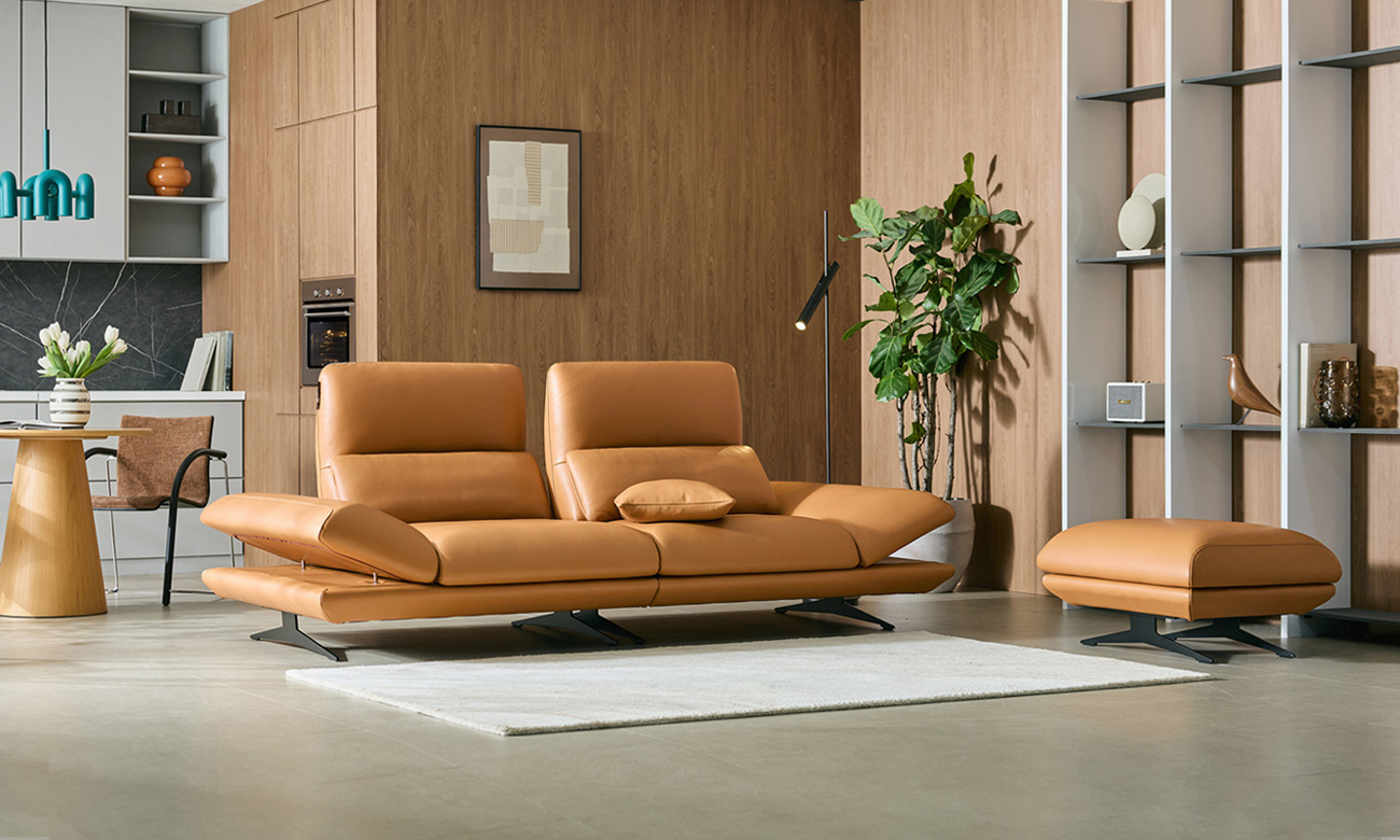 라피오 스윙 3인 기능성 레체 이태리 천연면피 소가죽 소파(전체가죽적용)+쿠션1개