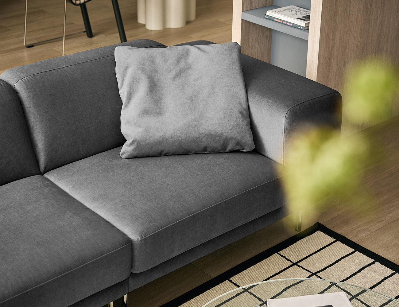 벨루떼 4인 젠위브 패브릭 소파+쿠션2개