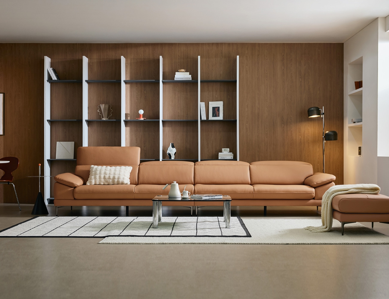 로세티 6인 기능성 럭스 통가죽 천연면피 소가죽 소파