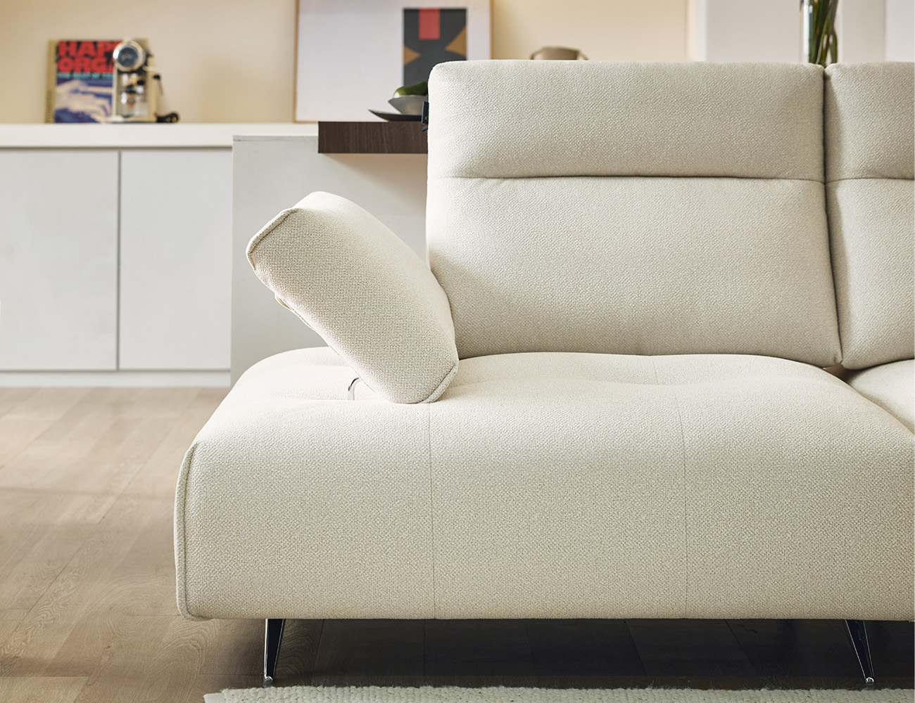 브래뉴 4인 기능성 루위브 패브릭 소파+쿠션2개