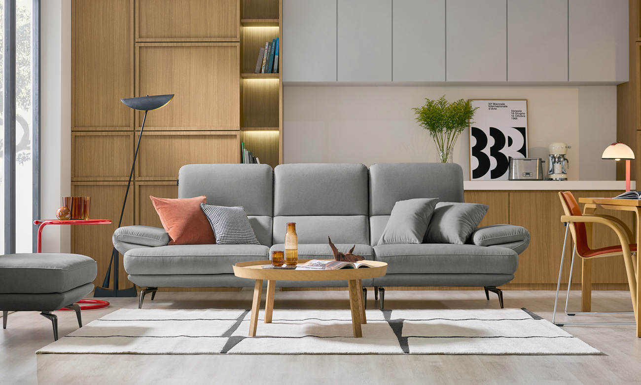 모히토 3.5인 젠위브 패브릭 소파+쿠션2개