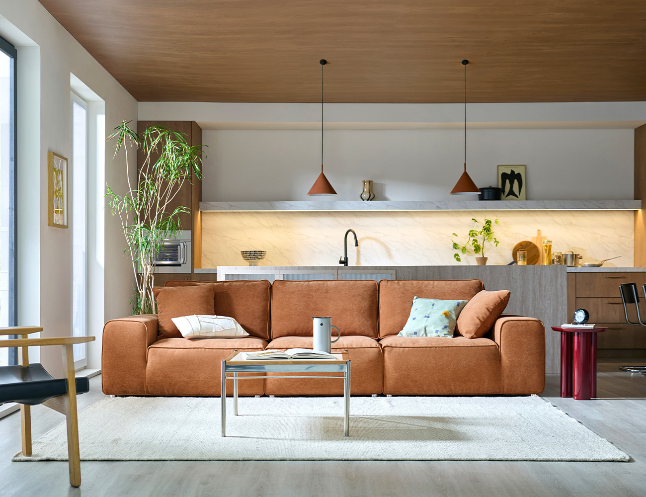 브로트 4인 베로나 패브릭 소파