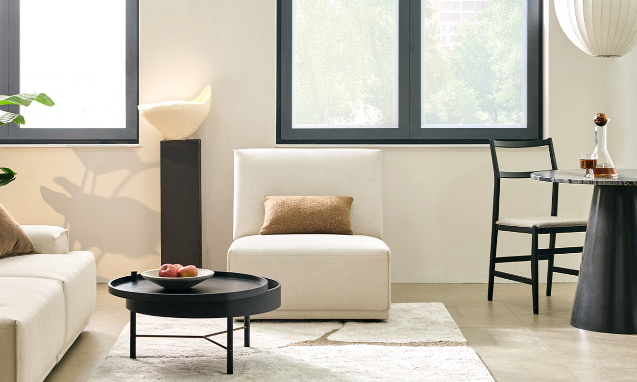 도에브 모듈 1인 암리스 젠위브 패브릭 소파