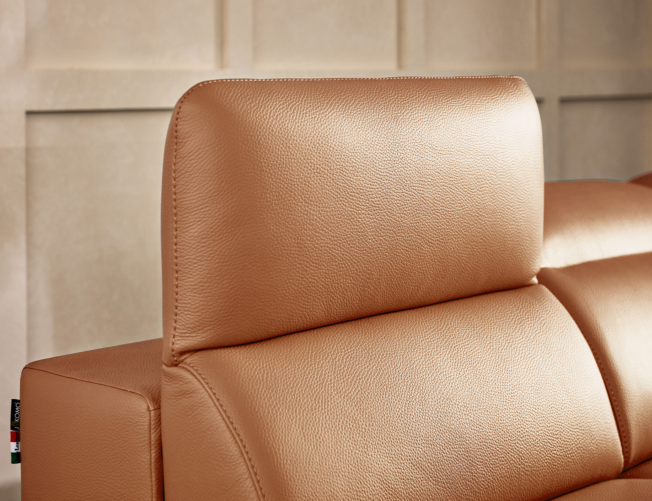 [Make Spring 23%] 아빌라 와이드 3.5인 기능성 럭스 통가죽 천연면피 소가죽 소파(전측면가죽적용)+쿠션2개