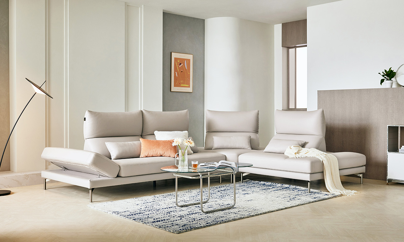 스와니 4인 코너카우치형 기능성 레체 이태리 천연면피 소가죽 소파(전체가죽적용)+쿠션4개