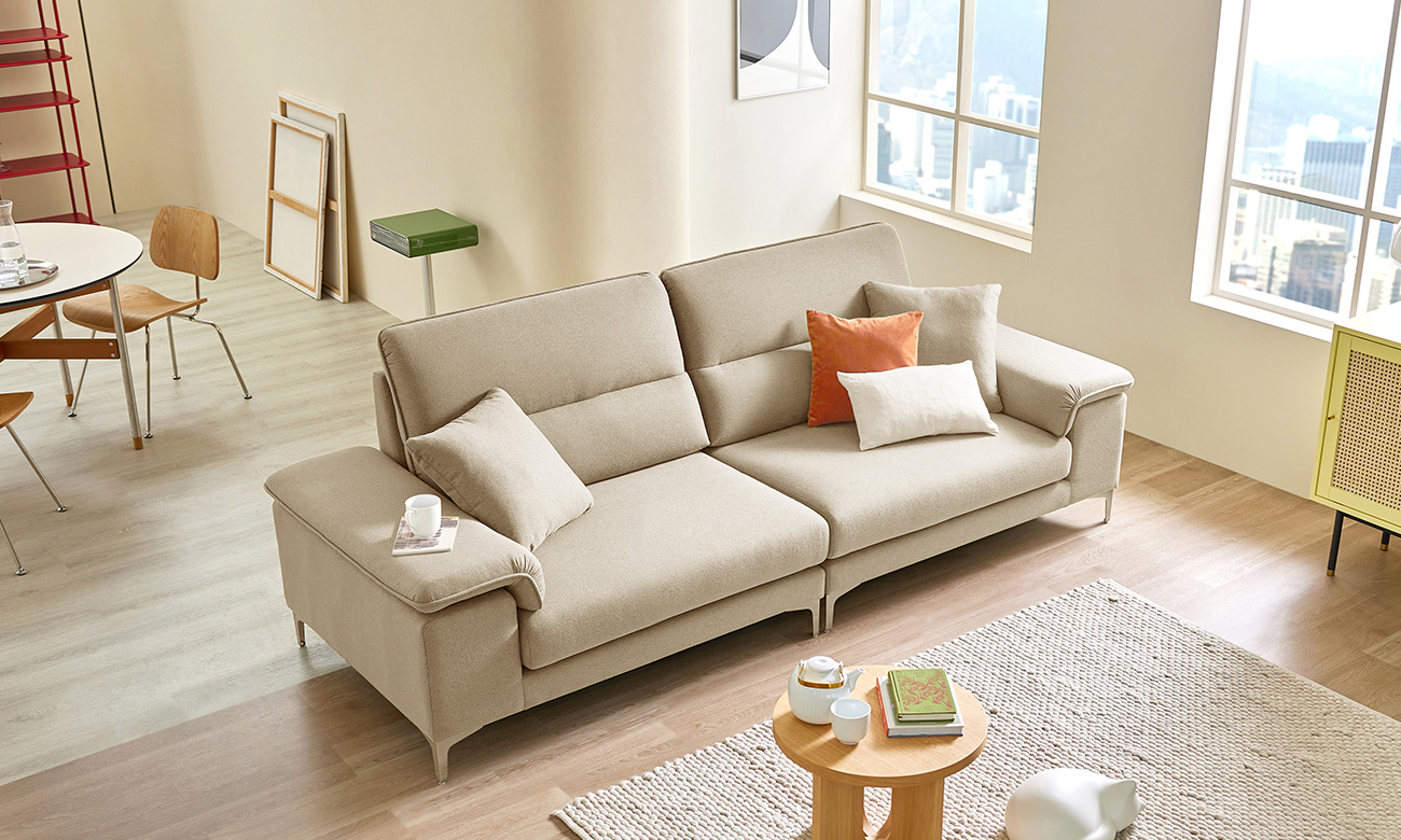 [CURATION 7%] 리베라 3.5인 데이위브 패브릭 소파