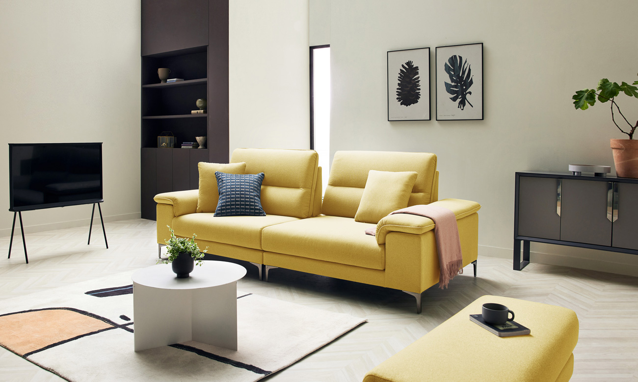 [CURATION 7%] 리베라 스윙 3.5인 기능성 데이위브 패브릭 소파