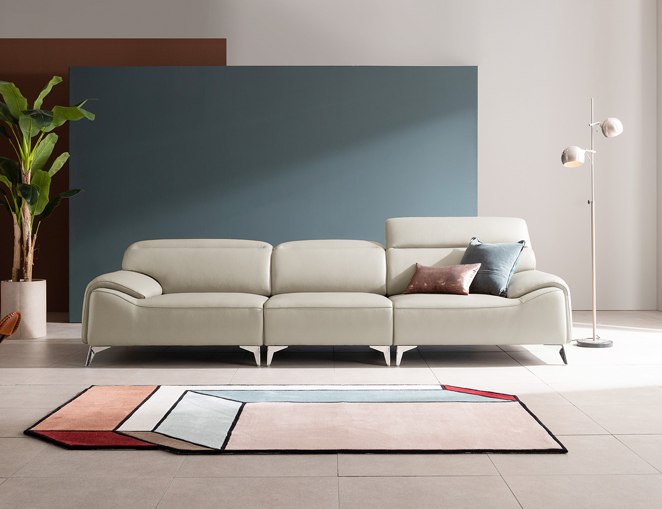 [Komo Day 17%] 시그닉 4인 기능성 천연면피 소가죽 소파(전면가죽적용)+쿠션2개