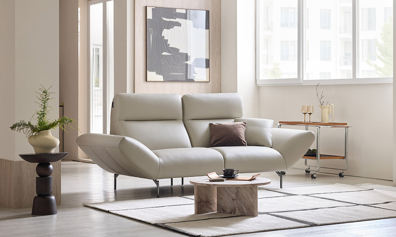 루비에 3인 비텔로 통가죽 슈렁큰 천연면피 소가죽 소파(전측면가죽적용)+쿠션1개