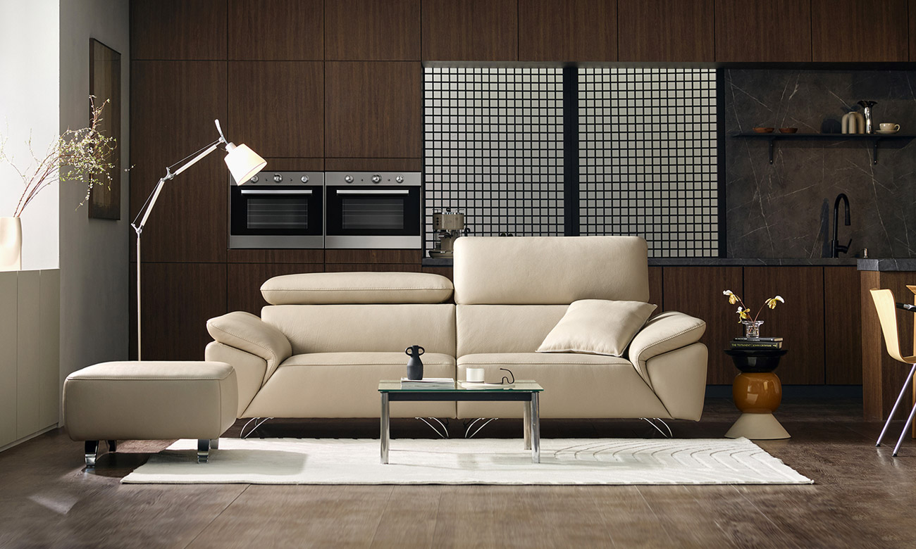 제니스 3인 기능성 비텔로 통가죽 슈렁큰 천연면피 소가죽 소파(전면가죽적용)+쿠션1개