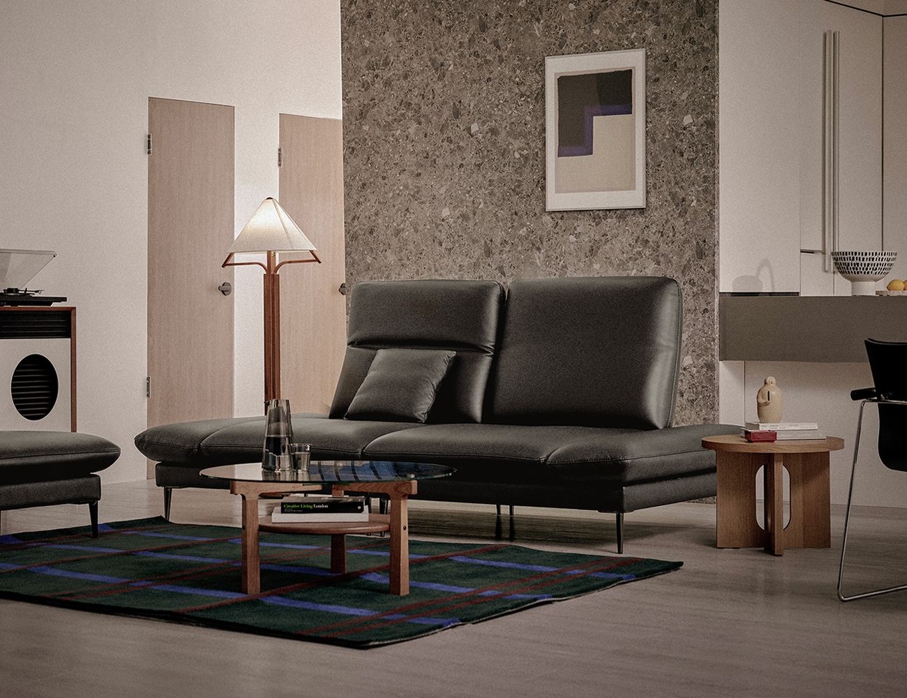 [New Standard 20%] 몰튼 멀티 3인 기능성 슈렁큰 천연면피 소가죽 소파+쿠션1개