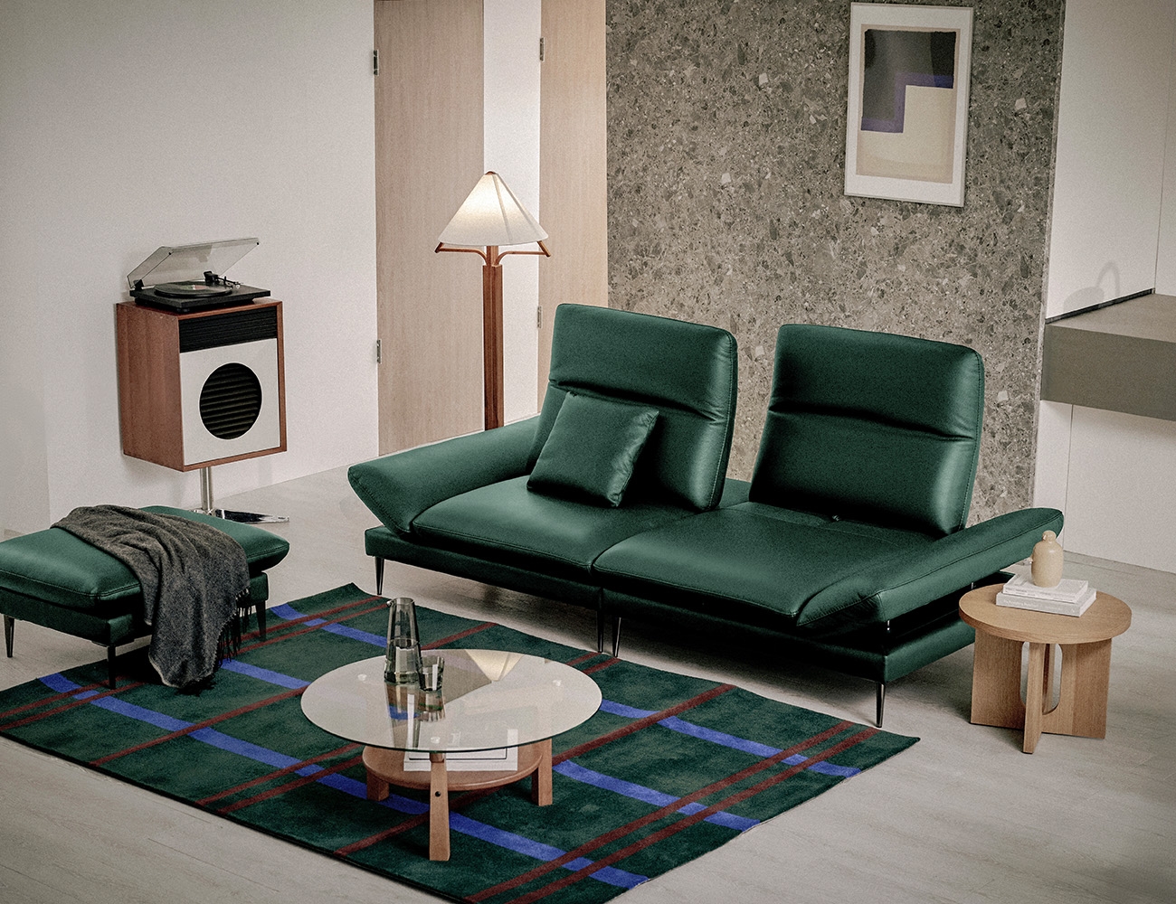 [New Standard 20%] 몰튼 멀티 3인 기능성 천연면피 소가죽 소파+쿠션1개