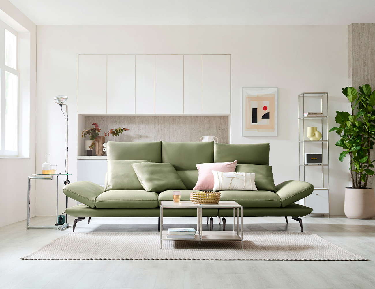 [Komo Day 17%] 라이라 스윙 3.5인 기능성 슈렁큰 천연면피 소가죽 소파(전측면가죽적용)+쿠션3개