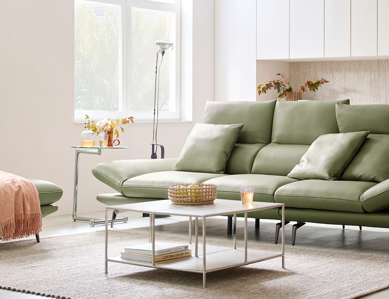 [Komo Day 17%] 라이라 스윙 3.5인 기능성 슈렁큰 천연면피 소가죽 소파(전측면가죽적용)+쿠션3개