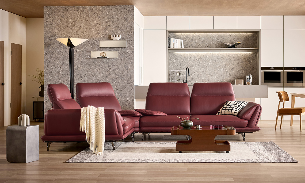 소렌토 스윙 4인 코너형 기능성 소피체 이태리 내추럴 천연면피 소가죽 소파(전체가죽적용)+쿠션2개